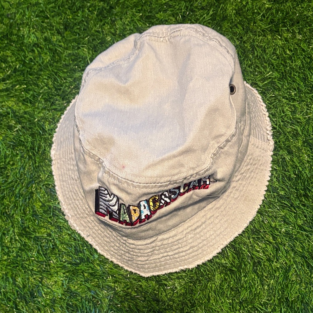 Vintage Madagascar Movie Promo Textured Bucket Hat